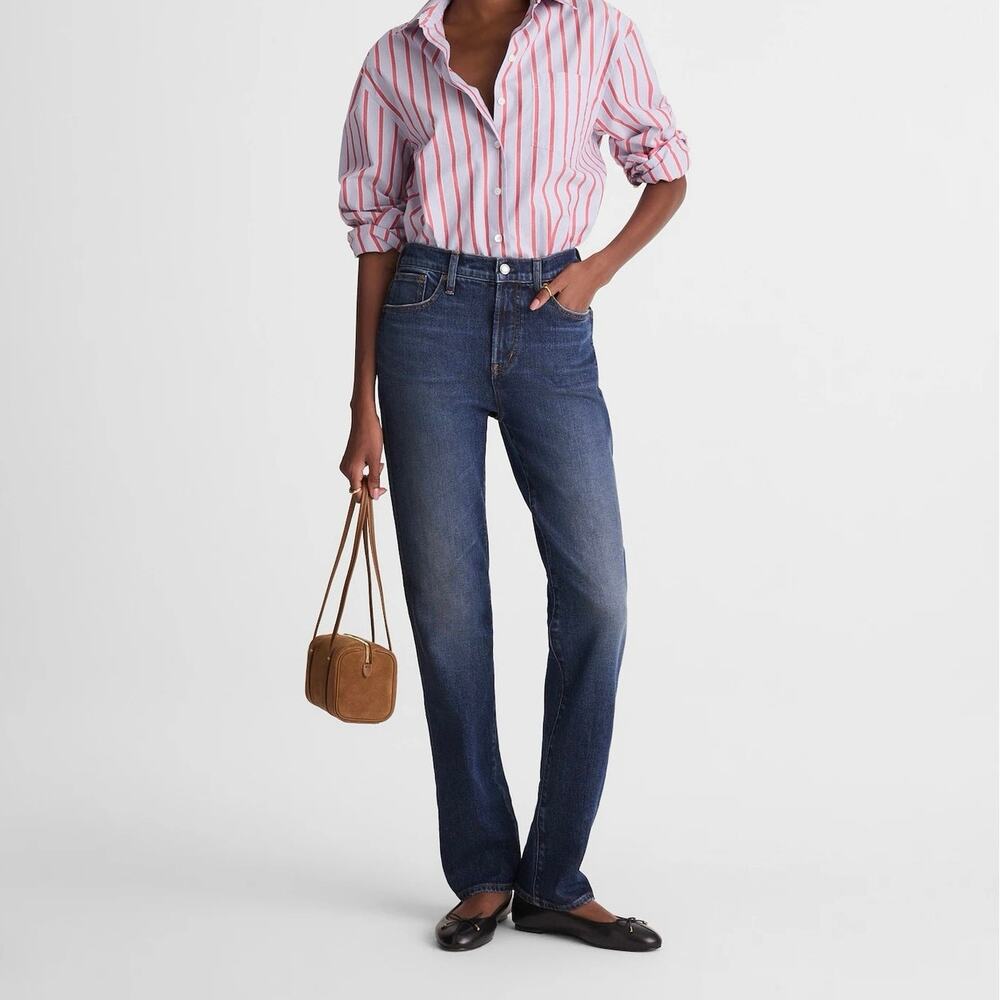 Madewell Straight-Leg Jeans in Dark Blue Wash 29S